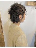 ロティー(loty)&nbsp;【loty川原一高】結婚式アレンジ×ショート/グレージュカラー