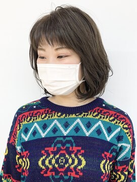 クオリス 上板橋店(QUALIS) ワンカールボブがかわいい★オリーブベージュロブ20代30代