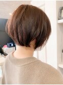 福山市 丸みショートヘア、ショートボブ人気(Caary)キャアリー