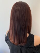 ジプソ(Gypso Hair salon)&nbsp;シンプルストレートロブ×ピンクブラウン