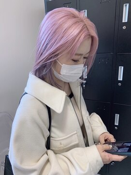 ペレ 渋谷(PELE) Y66_ピンク × パープル インナーカラー