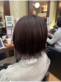 ピンク×外ハネボブ