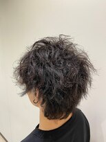 スカイマスターバーバー 渋谷(SKY MASTER BARBER)&nbsp;マッシュウルフ波巻ツイスパ