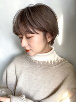アイティーバイアルバム 下北沢店(IT by ALBUM)&nbsp;ブラウンショートボブ_アースカラーくびれヘアツートン_48939