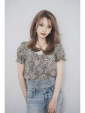 ジゼル(gisele) (稲毛)韓国風レイヤー×ミルクティーベージュ