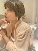 大人可愛い20代30代40代ナチュラルショートボブ丸みショート