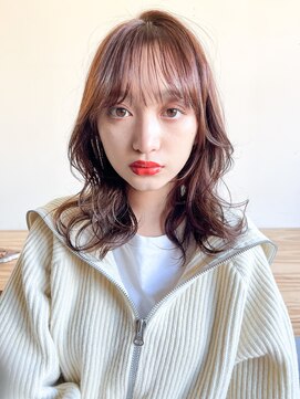 アンアミ キチジョウジ(Un ami Kichijoji) 【unami】レイヤーパーマ×くびれミディアム 澤田杏奈