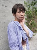 20代30代40代　コンパクトで丸みのあるショート　マッシュ