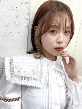 イルウィ(irwi) 【トレンド】ショコラブラウン　ホワイトベージュインナーカラー