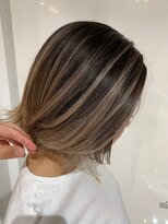 ルネ 北千住(Renee)&nbsp;ハイライト_切りっぱなし_外ハネボブ