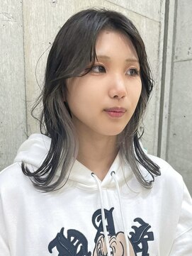 サンク 原宿 表参道(cinq) ミルクティーピンクベージュカラーショートボブハイトーンカラー