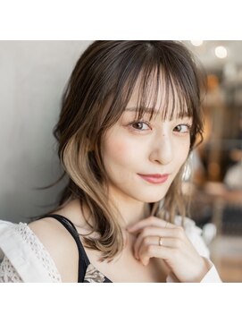 オースティン 調布アミックス(AUSTIN) 大人かわいい前髪セシルカットココアブラウンフリンジウェーブ