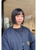 【haru】ぱつっと前髪×ミニボブ