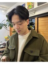 ツネ ヘアアンドヘッドスパ(TsuNE hair&head spa) 刈り上げセンターパート