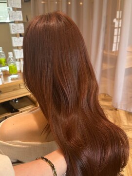 シェール(cher) 韓国レイヤー/ブラウンレッド【cher西宮北口：MAYA】