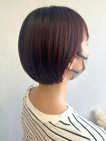 ミュラ(mulah)&nbsp;ブリーチなし暖色カラーチェリーピンク＊丸みショートヘア