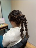 編み下ろしツインアレンジ