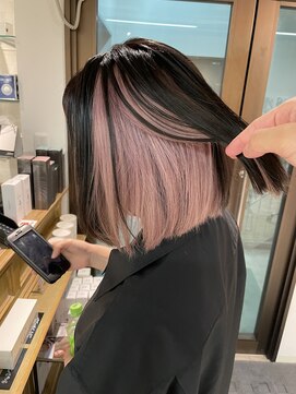 コワファーストナガサキシャンプーボーイ(COIFF1RST NAGASAKI SHAMPOO BOY) アンブレラカラー/ブリーチカラー/ブリーチなし/ピンクベージュ