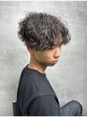 MEN'S HAIR/ダークアッシュ/ニュアンスパーマ/韓国マッシュ