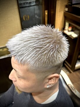 ヒロギンザ 池袋 サンシャイン通り店(HIRO GINZA) メンズホワイトカラー　ハイトーンカラー　スキンフェード　池袋