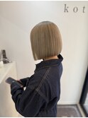 ブロンドミルクティー×ボブ【北千住】