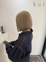 コタ(kota)&nbsp;ブロンドミルクティー×ボブ【北千住】