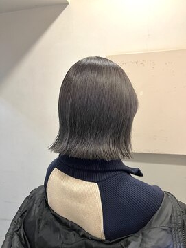 ネオリーブアイム 横浜西口店(Neolive aim) 切りっぱなしボブ ぱつっとボブ 外ハネボブ