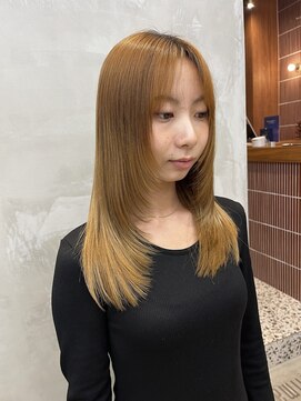 エリマバイフィフス 調布(elima by fifth) レディースレイヤースタイル顔周りレイヤー前髪なし20代調布