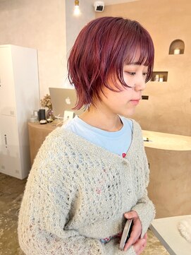 ユッカ 梅田(YUCCA) 【 YUCCA 】ダブルカラー/ピンクカラー/ショートウルフ