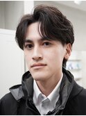 天神メンズゆるめシャドウパーマフェザーパーマスパイラルパーマ