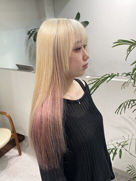 ミーム 原宿 表参道(meme) ◎ブロンドハイトーンカラーデザインカラーアンブレラカラー金髪