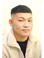 アモ(Amo)&nbsp;【新富町】クロップスキンフェードバーバースタイル