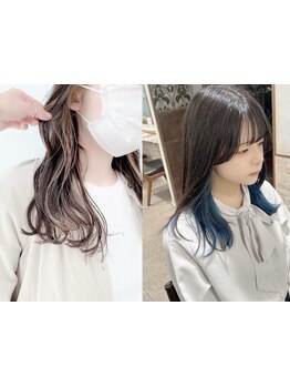 学割U24クーポン有★ブリーチ/ダブルカラー×韓国レイヤーカットでトレンドヘアに【町田/町田駅/JR町田駅】