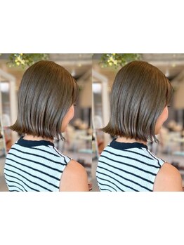 《赤みを抑えた柔らか透明感カラー☆》ツヤ感プラス！あなただけに似合うをご提案☆