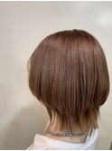 ダブルカラー,コーラルベージュ,ウルフスタイル【草加】