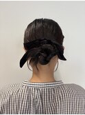 結婚式お呼ばれヘア/カチモリ