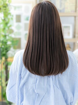 カバーヘア イヴ 戸頭店(COVER HAIR EVE) ★くすみカラー大人可愛いワンカール艶感ストレート20代30代★1