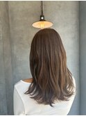 髪質改善透明感カラー顔まわりレイヤーカット韓国20代30代40代