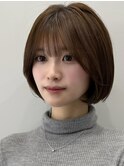 ボブ内巻きボブタンバルモリ韓国ボブ大人ボブ