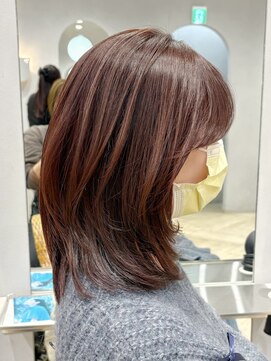 ティエラ 原宿 表参道(Tierra) 【Tierra美侑】ピンクブラウンで艶髪カラー