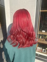 チップタップ 保谷店(tip top) 派手髪レッドカラー
