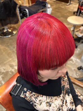 アリュー(allu) カラーバターでの逆インナーカラー