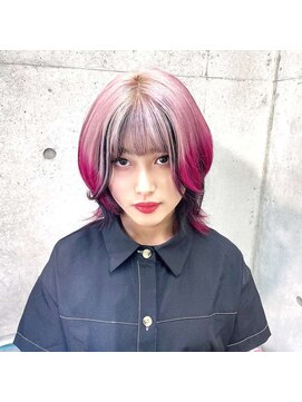アールイーバイインク 渋谷(Re. by INK.) イメチェンヘアスタイル/ピンクベージュ/アンブレラカラー渋谷