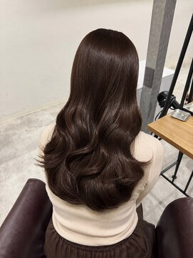 キャパ セントラル 天神 大名店(CAPA central) 髪質改善　チョコレートブラウン　レイヤーカット　20代