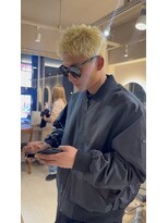 キャンバス バイ ネオリーブ 横浜西口(Canvas by neo.)&nbsp;横浜★メンズハイトーンスパイキーショート