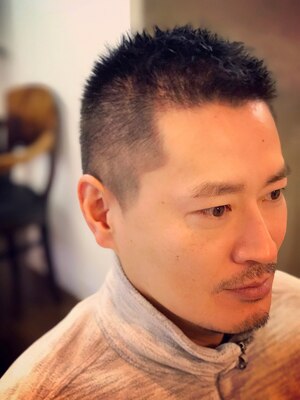 男性stylistのプライベートサロン。同性ならではの視点で納得いくまで、丁寧にじっくりカウンセリング。