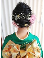 お客様スタイル☆振袖ヘア