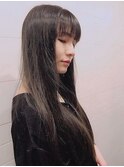 大人ストレートロングハイライト