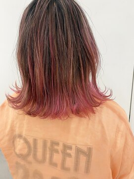 エンドリンク(endlink) ムラ染めピンクロブ