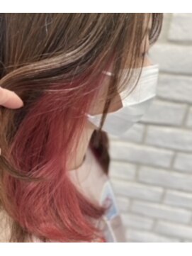 アッシュ 十日市場店(Ash) インナーカラー　ピンク編